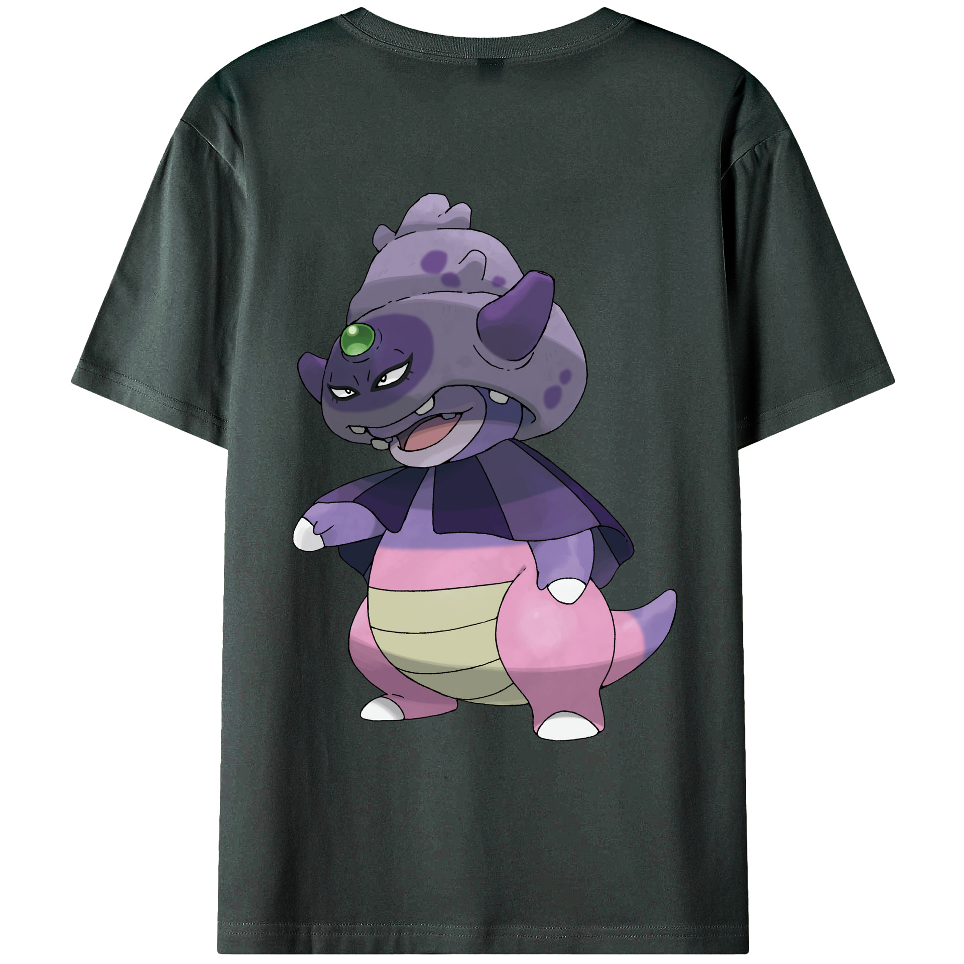 （画像用） ポケットモンスター Pokémon 綿100％ メンズ半袖Tシャツ（バックプリント） 通気性